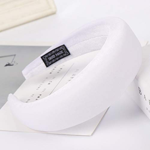 Hocker Schwamm Haarbügel Kopf Mädchen samt Mode Frauen Haare Haarreif Süßer Haarreif Jogging Outfit Damen (White, One Size)