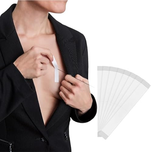 AD. ADRANTE. Cinta Doble Cara para Cuerpo y Ropa, 100 Cintas Adhesivas Transparente, Ideal para todo tipo de Tejidos y Pieles, Cinta para todo el Día, Extra Fuerte.