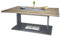 Vladon Couchtisch Beistelltisch Wohnzimmertisch Melo, Made in Germany, in Anthrazit mit Tischplatte in Eiche Ribbeck 102 x 40 x 67,5 cm