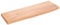 vidaXL Wandregal, Holzregal Regal Handgefertigt mit Baumkante, Wandboard Regalbrett Deko, Bücherregal Hängeregal, Hellbraun 60x20x2cm Massivholz Eiche Behandelt