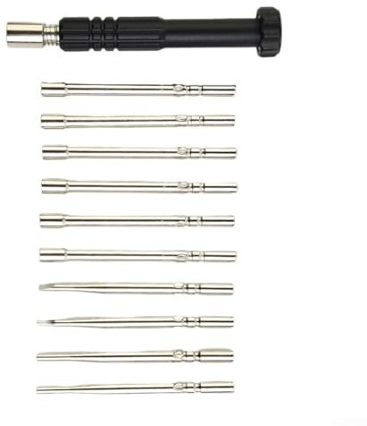 Set di cacciaviti per regolare il carburatore, 10 pezzi, per motosega, foglia, soffiatore a 21 denti, scanalato