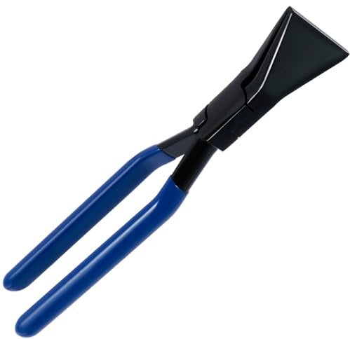 Falzzange 45°Abkantzange Blechzange Breit 60 mm Falzzange Blech Falzzangen Set mit Rutschfestem Griff Dauerhaft Abkantzange Trapezblech zum Biegen und Glätten von Blechen (TD110)