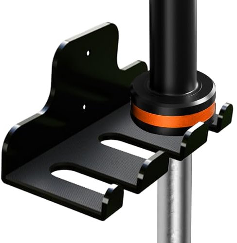 Fitarc Barbell Wall Mounted Olympic Barbell Holder,Barbell Hanger for 33mm Bar,Hanging Barbell Rack for Home Gym,Free Weight Racks,Home & Gym Bar Wall Rack to Saving Space (3 HOOK)