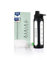 Asbirg Fitness 2.0 - Batidora de proteínas de cristal, batidora de proteínas, botella con bola en espiral, color negro
