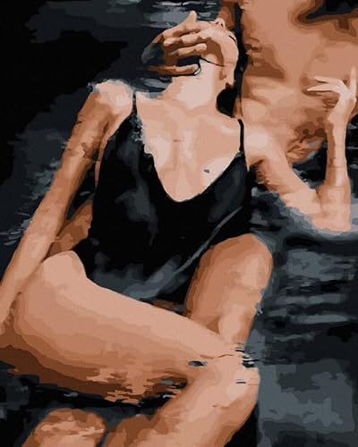 Oh Art! Malen Nach Zahlen Erwachsene Paint By Numbers Adult Set Mit 3 Pinseln Acrylfarben Und Leinwand Gespannt Auf Holzrahmen Kreativ Set DIY Bastelset 40 x 50 cm Mit Rahmen Passion for two