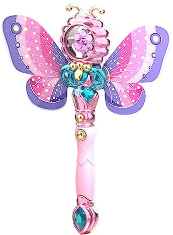 FUXIU Leuchtstab Prinzessin Led Zauberstab Licht Musik Zauberstab Leuchtstab Leuchten Königin Zauberstab Led Zauberstab Für Kind Leuchtstab