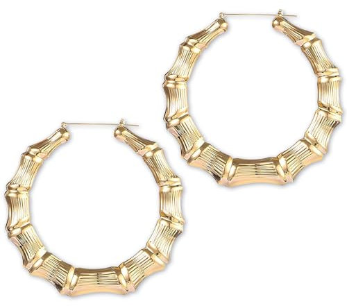 Ohrringe Gold Creolen 65mm/85mm Ohrringe Vintage Ohrringe Karneval Hoop Earrings Gold Hippie Creolen Phrringe Kreolen Ohrringe Groß Hängend 80s 90s Hip Hop Outfit Accessories