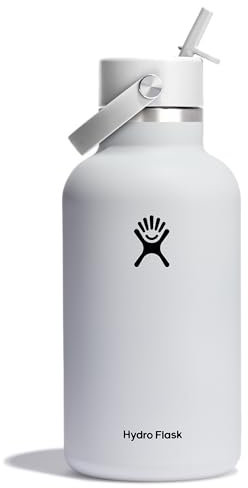 Hydro Flask 64 Oz Wide Flex Straw Cap White