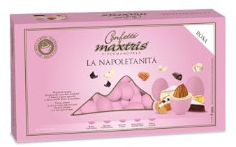 Confetti Maxtris Ciocomandorla La Napoletanità rosa, scatola 1 kg