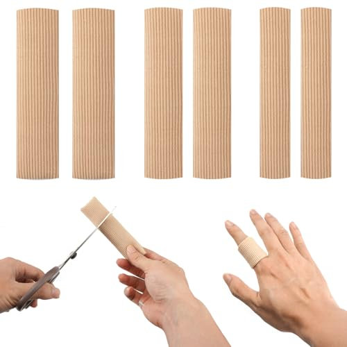 6 Pièces Protège Orteil Silicone, 10cm Tube De Coussin D'Orteil, 3 Tailles Protection Orteils en Silicone Découpable, Protege Doigt De Pied pour Cors, Ampoules, Callosités, Orteils et Doigts