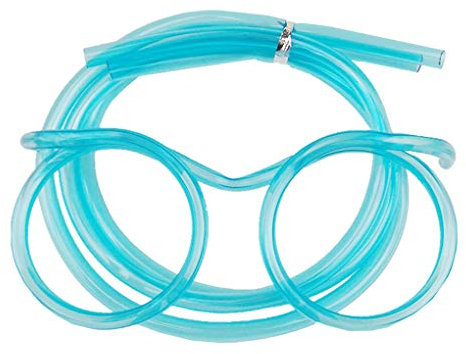 Occhiali da vista divertenti in PVC tubo di paglia per feste di compleanno per bambini accessori bar cannuccia colore casuale