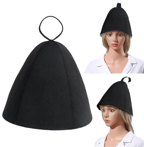 LUYSGBXR Saunahut Saunahut aus Wollfilz, Dicker Hut for Schweißdampfsauna, Spa-Sauna-Filzhut