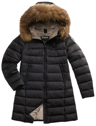 Blauer Giubbotto Kristin 03103 Piumino Lungo Donna Nylon Nero