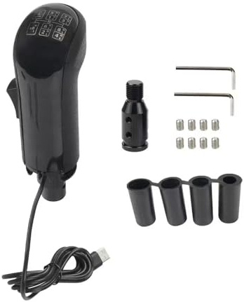 LEWFECBO USB LKW-Simulator Schaltknauf, Schalthebel Ersatz für Logitech G29 G27 G25 G920, geeignet für ETS2 Schaltknauf
