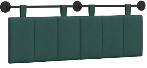 vidaXL Hängendes Kopfteil Stoff, Schlafzimmer, Rechteckig, Modern, Wandmontage, Anpassbares Kopfteil, Ergonomisch, Platzsparend, Akzentpaneel