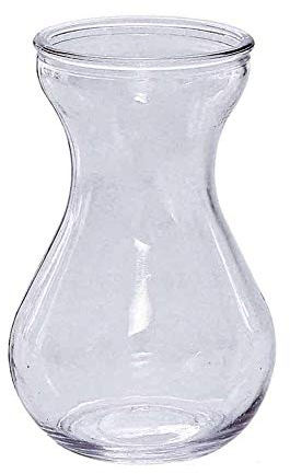 Vommpe Glasvase Tischvase Hyazinthe Vase klar klein Glasvase für Blumen Dekoration Wohnzimmer Büro Geschäft (transparent)