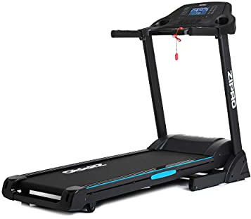 Zipro Laufband für Zuhause Notus, Walking Pad mit Bluetooth bis 150kg, Geschwindigkeit von 1 bis 18 km/h, Treadmill mit 12+3 Trainingsprogrammen, klappbares Fitnessgerät 2.5-4 PS Motor, LCD Display