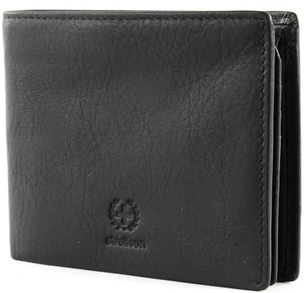 Strellson, Praktischer Herren Geldbeutel, Portemonnaie, Blackwall Corbin Billfold H7 aus Leder, Schwarz
