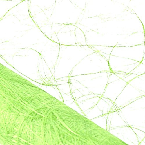 Sizoweb 5m, 20m, 25m Rolle 30cm oder 20cm breit Original Tischläufer Tischband Dekoration Fest Hochzeit Geburtstag Kommunion Taufe (25m x 30cm, Kiwi 6280)