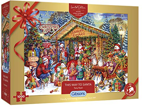 Gibsons This Way to Santa Christmas 2020 Limited Edition 1000 Piece Jigsaw Puzzle