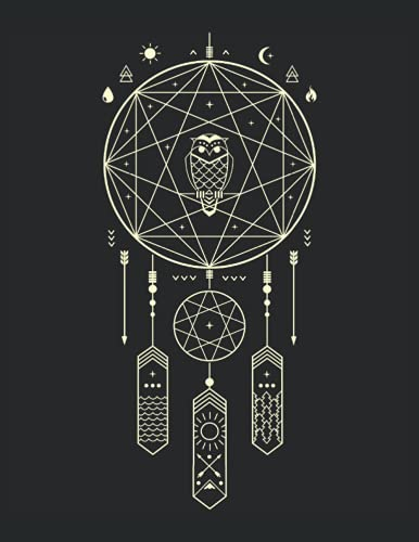 Eule Elemente Tarot Witchcraft Astrologie Tattoodesign Line Art: 101 Mandalas - MALBUCH - Lustiges Erde Wasser Feuer Pfeil Okkult Geschenk - A4 ... - Antistress - Entspannen - Anti Stress