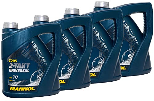 Motoröl Motor Öl MANNOL Universal 2-Takt API TC 4 X 4 Liter