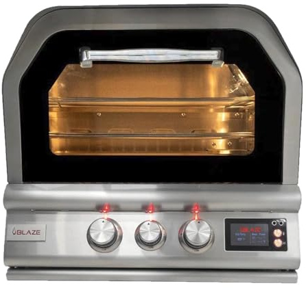 Pizzaofen für den Außenbereich, 66 cm, Multi-Fuel-Pizzaofen für den Außenbereich, Rotisserie und Hülse, perfekte Ergänzung für leckere Pizzen BLZ-26-PZOVN-LP
