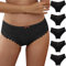 Damen String Unterwäsche Tangas Spitze Offen Ouvert 5er Packs String Höschen Niedrige Taille Große Größen Bikini Hipster Miederslips Seamless Sexy Weich Erotisch Nahtlose Slips Brazilian Slip