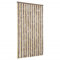 vidaXL Rideau Anti-mouches, Store Anti-insectes avec Crochet, Rideau de Porte Longueur et Largeur Réglables, Marron Foncé et Beige 100x200 cm Chenille
