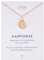LUUK LIFESTYLE Halskette in minimalistischem Stil mit Bohemian Sea Shell I Muschel Anhänger, Urlaub oder Alltag, mit HAPPINESS Spruchkarte, Rosé