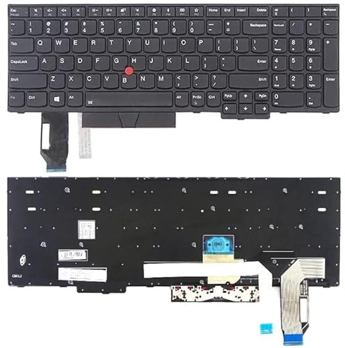 Laptop Replacement Keyboard US Version Keyboard for Lenovo Thinkpad E580 E585 E590 E595 T590 P53S L580 L590 P52 P72 P53 P73