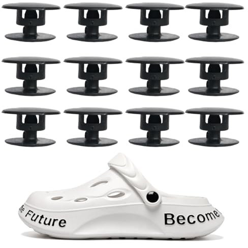 VAEIORP 12 Pcs botones de remaches Croc de 16mm hebilla femenina 14 mm hebilla masculina botones de presión de plástico cierres zapatos pop remaches reparación y decoración