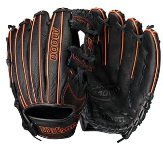 Wilson 2024 A1000 1787 Infield Baseball-Handschuh, Rechtshänder, Schwarz/Orange