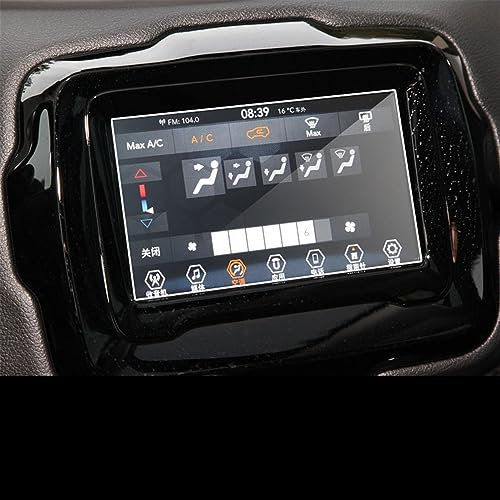 PUNICS Auto GPS Navi Folie Kompatibel Mit Jeep Für Renegade 2019, Auto-GPS-Navigation, Gehärtetes Glas, Displayschutzfolie, Auto-Navigations-Displayschutz, Auto-Innenraum