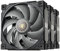 Sudokoo MACH120 3IN1 PC Case Fan, 120mm PWM Quiet Cooling Fan, 30mm Thick, 500-3000 RPM, LCP and 40% Glass Fiber, Dynamic Balance Correction, FOC Motor, 6 Years Warranty, Black Grey