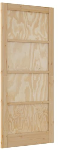 vidaXL Interior Tür 86 x 198,5 cm Sperrholz Natur