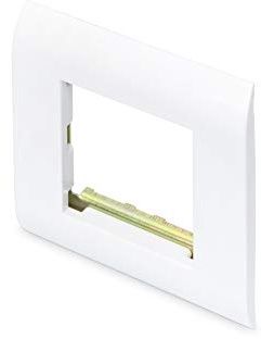 Digitus DN-93802-5-SH – Frame for Keystone and Multimedia Modules – 80 x 80 mm – for installation in cable ducts – White