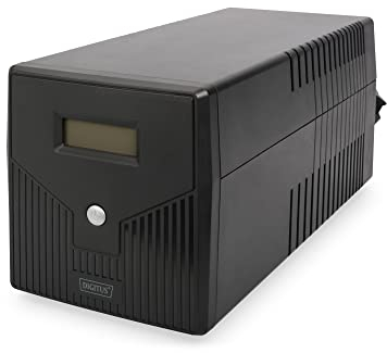 DIGITUS Line-Interactive VI USV - 1500VA / 900W - AVR - 4 Schutzkontakt-Steckdosen - Shutdown-Software - USB/RS232/RJ45