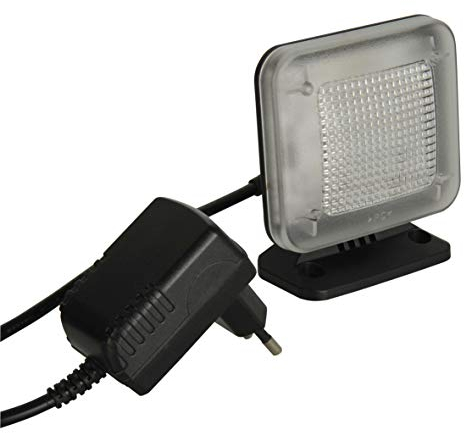 UNITEC Dummy-TV, simuliert Lichteffekte eines Fernsehers, integrierte Zeitschaltuhr, 12 helle LED