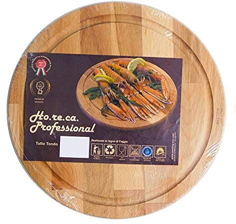 Tagliere Tutto Tondo Meeting Diametro CM.40 Legno MASSELLO
