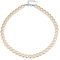 U7 Perlenkette Damen Choker Collier weißen Synthetischen Perlen Halskette Elegante Perlenkette Necklace Modeschmuck Accessoire für Hochzeit Verlobung Kleidung 01: Weiß