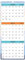 Wandkalender 2021, 3-Monats-Anzeige, vertikaler Kalender, Planer 2021, groß, flach, Januar 2021 – Dezember 2021, perfekt für Ihren geschäftigen Zeitplan, 27,9 x 66 cm