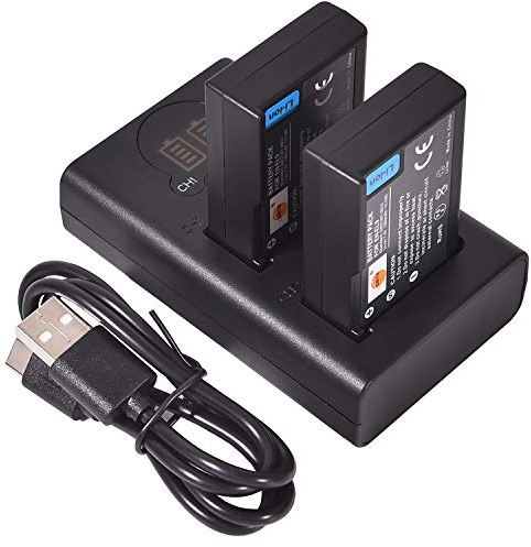 DSTE 2x EN-EL9 Ricambio Batteria + Caricatore doppio USB con display LCD Compatibile per Nikon ENEL9 EN-EL9A e Nikon D40 D40x D60 D3000 D5000 Digital Fotocamera