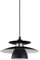EGLO Pendellampe Brenda, 1 flammige Pendelleuchte, Material: Stahl, Farbe: Nickel matt, schwarz, Fassung: E27, Ø: 32 cm