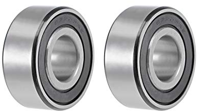 sourcing map 2STK 62203-2RS Kugellager Rillenkugellager Bearing Skateboard Bearings Rollenlager Skateboard Kugellager Doppelt Abgedichteter Chromstahl Z2 ABEC1 17 mm x 40 mm x 16 mm