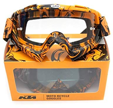 Occhiali da motocross, Enduro, MTB, Sci, Snowboard, Supermotard, Offroad (trasparente)