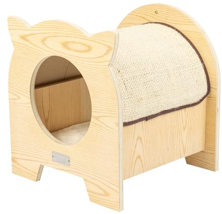 ARMARKAT Modell S1203 Premium Holz Katzen-Versteck 38,1 cm (L) x 38,1 cm (B) x 40,6 cm (H)