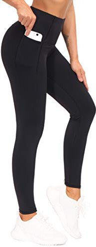 THE GYM PEOPLE Damen Sport Leggings, High Waist Leggings mit Bauchkontrolle, Lange Sporthose Fitnesshose Yoga Leggings für Damen Laufen, Wandern