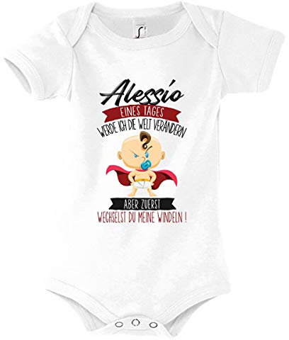 Planetee Alessio Vorname Jungen Kurzarm-Body 3-6 Monat