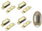 SISI UK® Cupboard Magnets 4 Pack, 6KG Pull Strong Magnetic Door Cupboard Catch Brass Finish, Heavy Duty Cabinet Door Magnets with Screws for Bathroom Kitchen Cupboard Closure Closet Door Closer